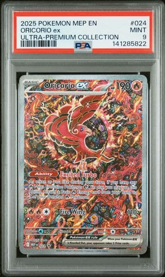 2025 #024 Oricorio EX PSA 9 Mep EN-Me Black Star Promo Pokemon