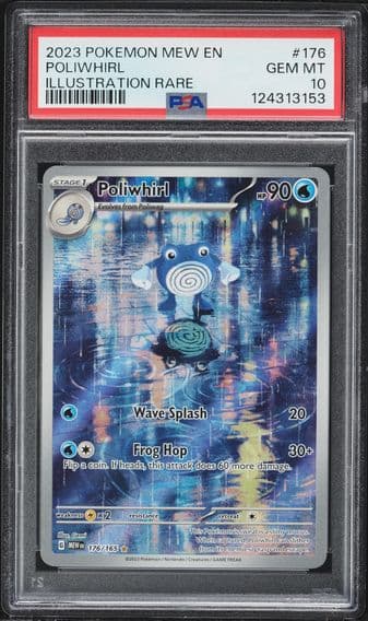 2023 #176 Poliwhirl PSA 10 Mew EN-151 Pokemon