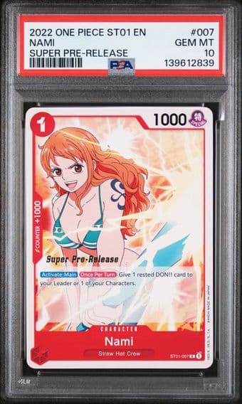 2022 #007 Nami PSA 10 Starter Deck ST01-Straw Hat Crew One Piece
