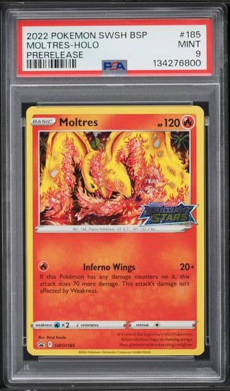 2022 #185 Moltres-Holo PSA 9 Swsh Black Star Promo Pokemon