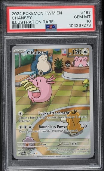 2024 #187 SV TWILIGHT MASQUERADE IR CHANSEY PSA 10 POKEMON