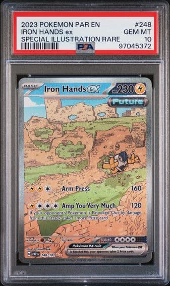 2023 #248 Iron Hands EX PSA 10 Par EN-Paradox Rift Pokemon