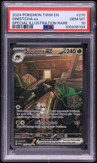 2024 #210 SV TWILIGHT MASQUERADE SIR SINISTCHA EX PSA 10 POKEMON