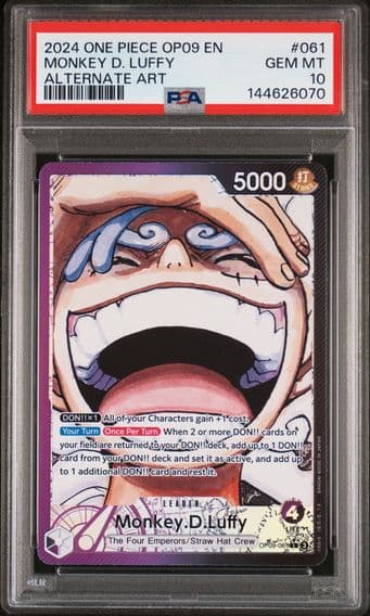 2024 #061 Monkey D. Luffy PSA 10 OP09-Emperors in the New World One Piece