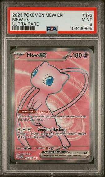 2023 #193 Mew EX PSA 9 Mew EN-151 Pokemon