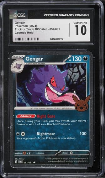 2024 #057 Gengar CGC 10 Trick or Trade Pokemon