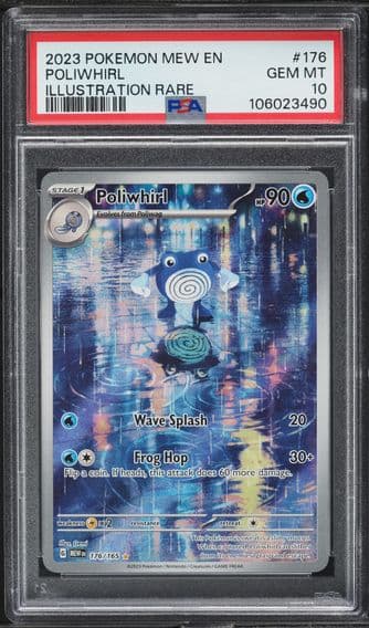 2023 #176 SCARLET & VIOLET 151 IR POLIWHIRL PSA 10 POKEMON