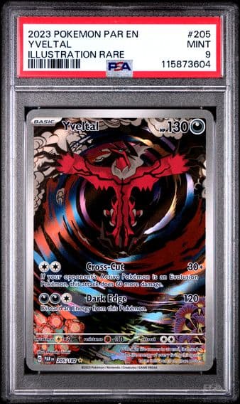 2023 #205 Yveltal PSA 9 Par EN-Paradox Rift Pokemon