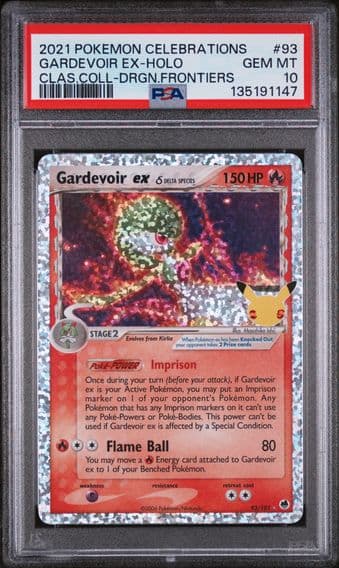 2021 #93 Gardevoir EX-Holo PSA 10 Celebrations Classic Collection Pokemon