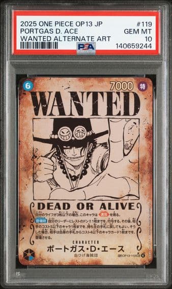2025 #119 Portgas D. Ace PSA 10 Japanese OP13-Carrying on His Will One Piece