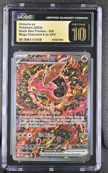 2025 #024 Oricorio ex CGC 10 Pristine Black Star Promos - Mega Evolution MEP EN - English