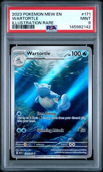 2023 #171 Wartortle PSA 9 Mew EN-151 Pokemon