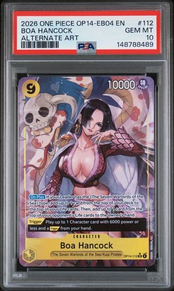 2026 #112 Boa Hancock PSA 10 One Piece OP14-EB04-the Azure Sea's Seven