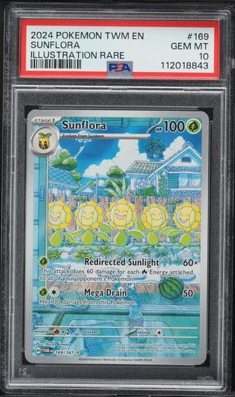 2024 #169 Sunflora PSA 10 Twm EN-Twilight Masquerade Pokemon