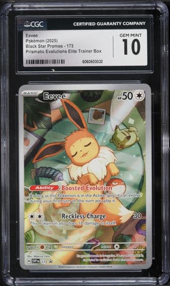 2025 #173 Eevee CGC 10 Svp EN-SV Black Star Promo Pokemon