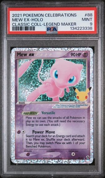2021 #88 Mew EX-Holo PSA 9 Celebrations Classic Collection Pokemon
