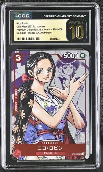 2022 #ST01-008 Nico Robin CGC 10 Pristine Premium Collection 25th Anniversary - Japanese
