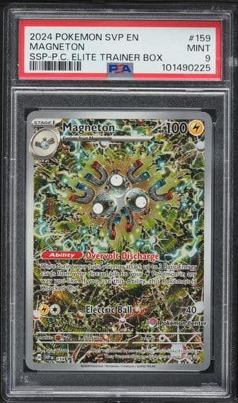 2024 #159 Magneton PSA 9 Svp EN-SV Black Star Promo Pokemon