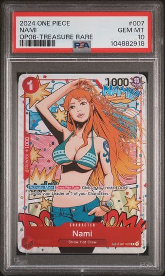 2024 #007 Nami PSA 10 One Piece OP06-Wings of the Captain