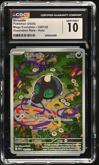 2025 #149 Shroodle CGC 10 Mega Evolution - MEG EN - English