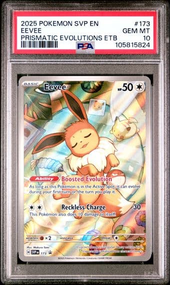2025 #173 Eevee PSA 10 Svp EN-SV Black Star Promo Pokemon