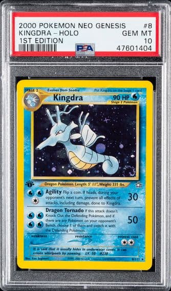 2000 #8 Kingdra-Holo PSA 10 Neo Genesis 1st Edition Pokemon