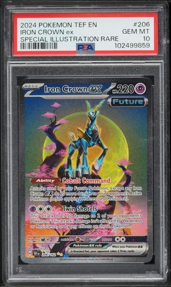 2024 #206 Iron Crown EX PSA 10 Tef EN-Temporal Forces Pokemon