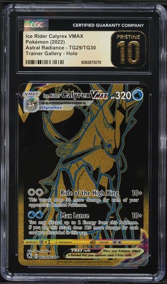 2022 #TG29 Full Art/Ice Rider Calyrex Vmax CGC 10 Pristine Sword & Shield Astral Radiance Pokemon