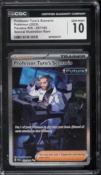 2023 #257 Professor Turo's Scenario CGC 10 Par EN-Paradox Rift Pokemon