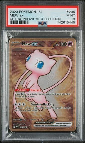 2023 #205 Mew EX PSA 9 151 Ultra-Premium Collection Pokemon