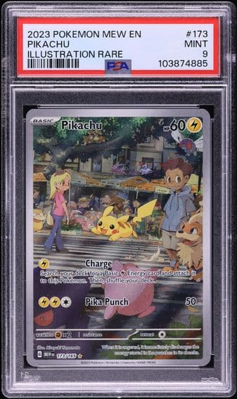 2023 #173 Pikachu PSA 9 Mew EN-151 Pokemon