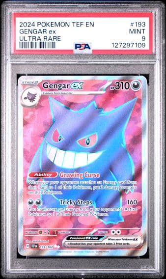2024 #193 Gengar EX PSA 9 Tef EN-Temporal Forces Pokemon