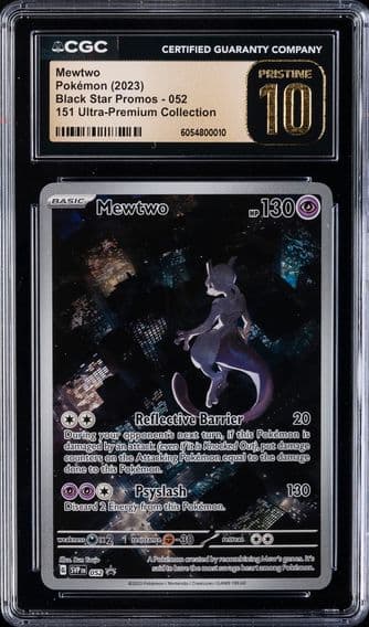2023 #052 Mewtwo CGC 10 Pristine Svp EN-SV Black Star Promo Pokemon