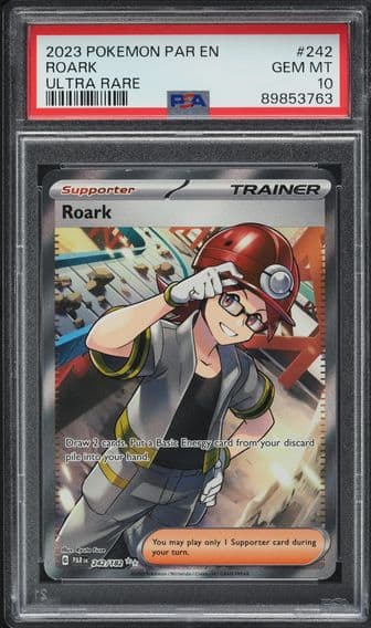 2023 #242 SCARLET & VIOLET PARADOX RIFT FULL ART ROARK PSA 10 POKEMON