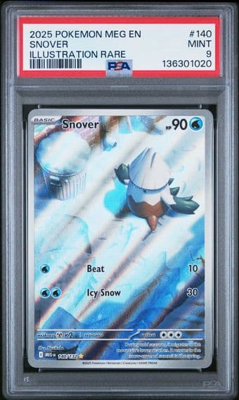 2025 #140 Snover PSA 9 Meg EN-Mega Evolution
