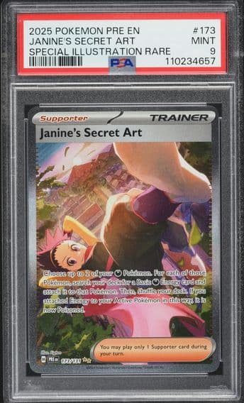 2025 #173 Janine's Secret Art PSA 9 Pre EN-Prismatic Evolutions Pokemon
