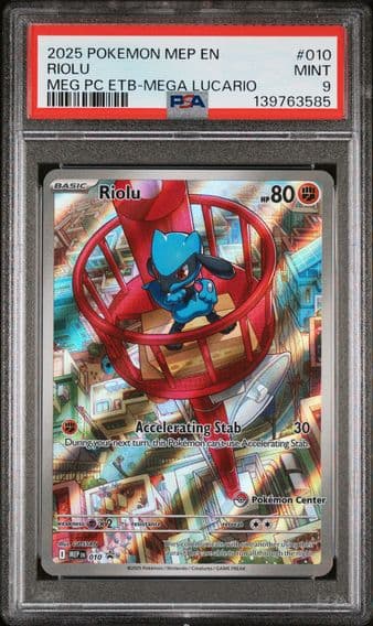 2025 #010 Riolu PSA 9 Mep EN-Me Black Star Promo Pokemon