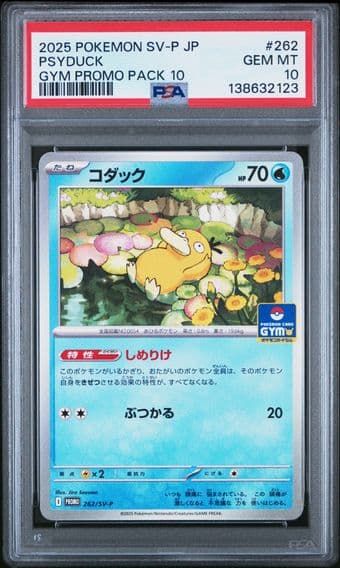 2025 #262 Psyduck PSA 10 Japanese SV-P Promo Pokemon