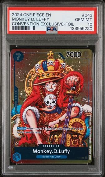 2024 #043 Monkey D. Luffy Convention Exclusive-Foil PSA 10 Promos One Piece
