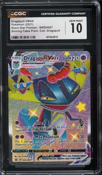 2021 #097 Full Art/Dragapult Vmax CGC 10 Swsh Black Star Promo Pokemon