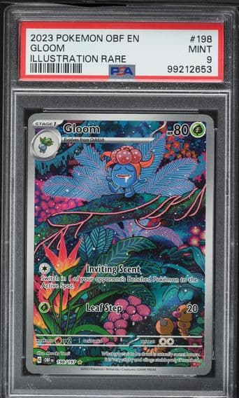 2023 #198 Gloom PSA 9 Obf EN-Obsidian Flames Pokemon