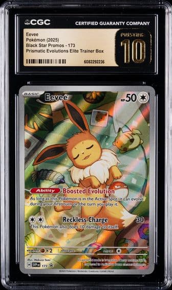 2025 #173 Eevee CGC 10 Pristine Svp EN-SV Black Star Promo Pokemon
