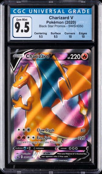 2020 #050 Charizard V CGC 10 Swsh Black Star Promo Pokemon