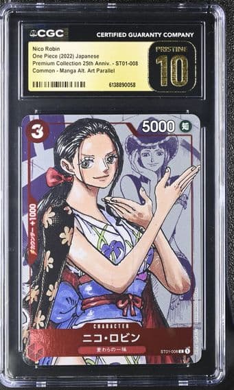 2022 #ST01-008 Nico Robin CGC 10 Pristine Premium Collection 25th Anniversary - Japanese