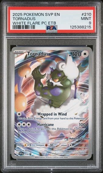 2025 #210 Tornadus PSA 9 Svp EN-SV Black Star Promo Pokemon