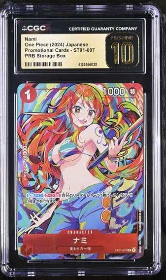 2024 #ST01-007 Nami CGC 10 Pristine Premium Booster: Storage Box Set - Japanese
