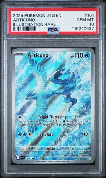 2025 #161 Articuno PSA 10 Jtg EN-Journey Together Pokemon