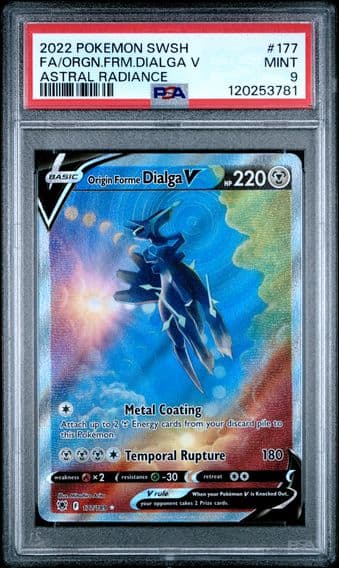 2022 #177 Full Art/Origin Forme Dialga V PSA 9 Sword & Shield Astral Radiance Pokemon