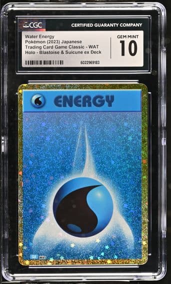 2023 #WAT Water Energy CGC 10 Trading Card Game Classic - CLF, CLL, CLK - Japanese