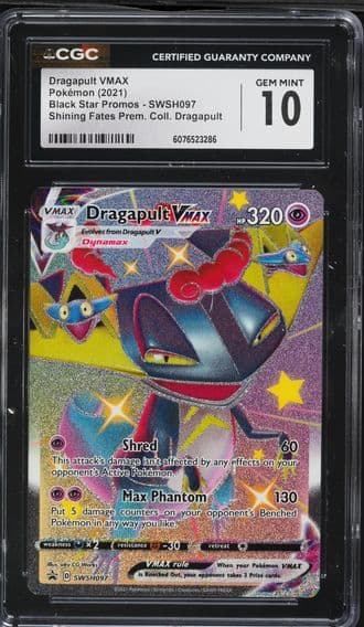 2021 #097 Full Art/Dragapult Vmax CGC 10 Swsh Black Star Promo Pokemon